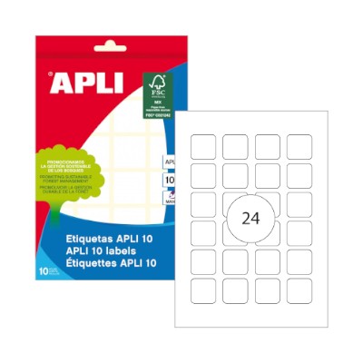 ETIQUETAS APLI  24x24mm  A5...