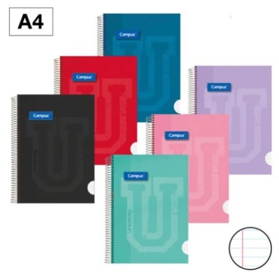 CADERNO ESPIRAL CAPA DURA...