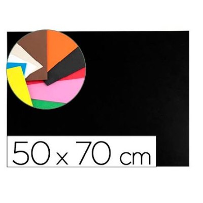 PLACA GOMA EVA 50x70CM PRETO