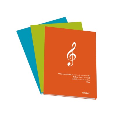 CADERNO DE MUSICA A4 20 FLS...