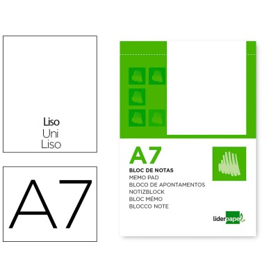 BLOCO APONTAMENTOS DIN A7...