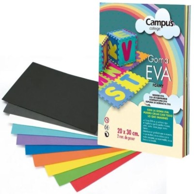 PLACA GOMA EVA A4 20x30cm...