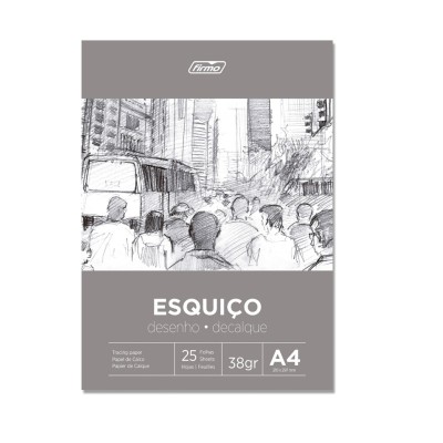 BLOCO PAPEL ESQUIÇO A4...