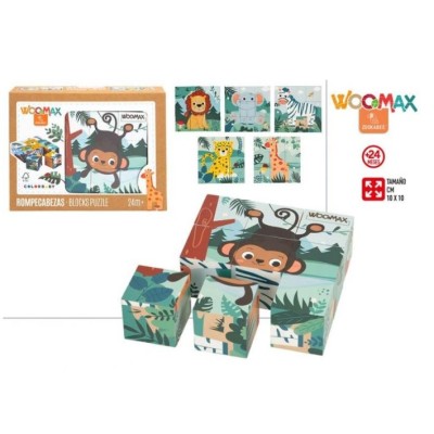 PUZZLE CUBOS EM MADEIRA...