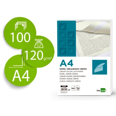 PAPEL VERGE A4 120gr....