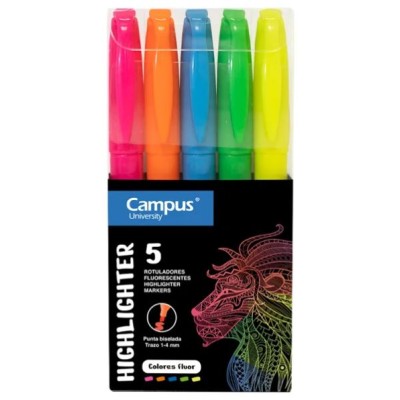 ESTOJO C/ 5x MARCADORES...