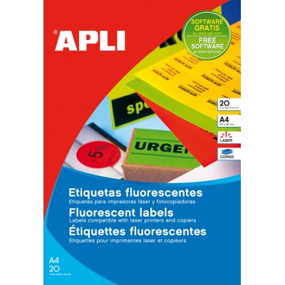 ETIQUETAS APLI LASER A4 20...
