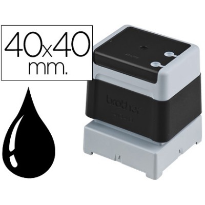 CARIMBO BROTHER 40x40mm PRETO