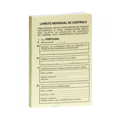 LIVRETE INDIVIDUAL DE CONTROLO