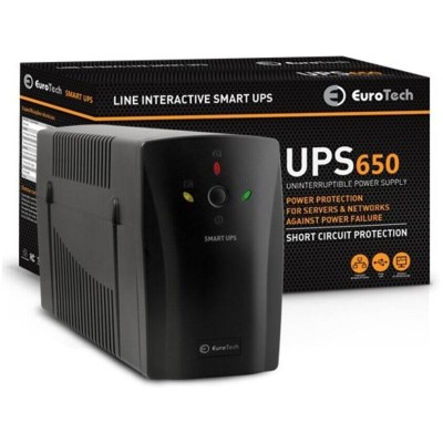 UPS EUROTECH 650VA C/ 2...