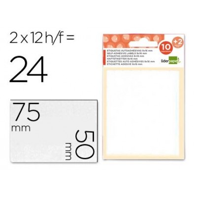 ETIQUETAS LP 50x75mm FOLHA...