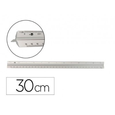 REGUA ESCALAS TRIANGULAR LP...