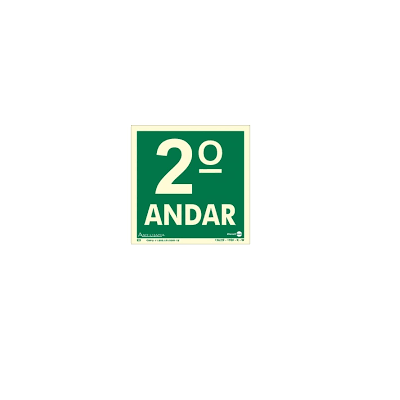 PLACA INDICAÇÃO DE ANDAR...